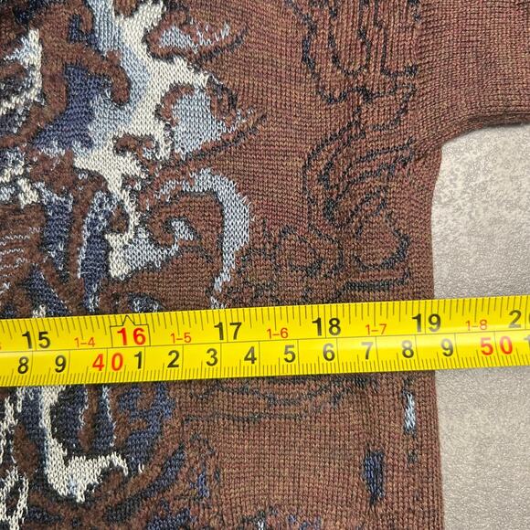 Vintage Jean Paul Gaultier Marine Femme Small Brown Cardigan Tattoo Art Cotton - Picture 6 of 6